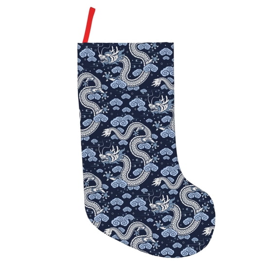 Defioc Dragon for Christmas Stockings 18" Personalized Holiday Stocking for Family, Farmhouse Decor, Xmas Tree Decoration, 1 Pack