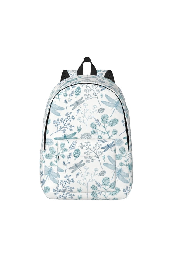 Dragonfly for Canvas Backpack,Travel Rucksack Unisex Knapsack Laptop Backpack for Work & College -Medium