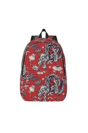 Dragons2 for Canvas Backpack,Travel Rucksack Unisex Knapsack Laptop Backpack for Work & College -Medium