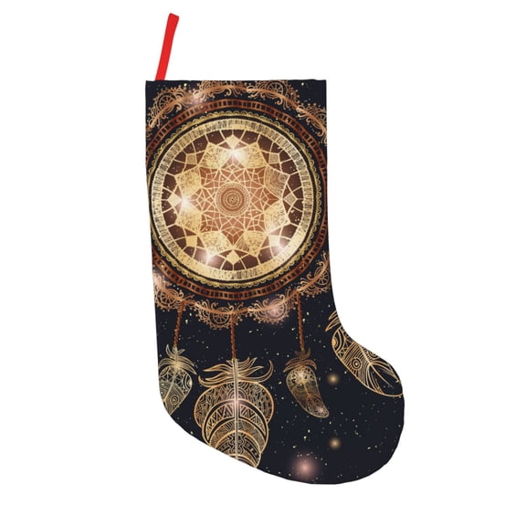 Defioc Dreamcatcher With Mandala for Christmas Stockings 18" Personalized Holiday Stocking for Family, Farmhouse Decor, Xmas Tree Decoration, 1 Pack