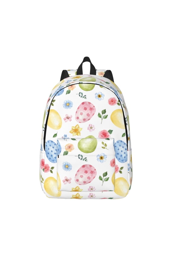 Easter Egg3 for Canvas Backpack,Travel Rucksack Unisex Knapsack Laptop Backpack for Work & College -Small