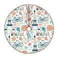 thumbnail image 1 of Defioc Eiffel Tower for Christmas Tree Skirt Snowman Xmas Tree Skirt Farmhouse Christmas Decorations Tree Mat for Holiday Party Decor-30", 1 of 6