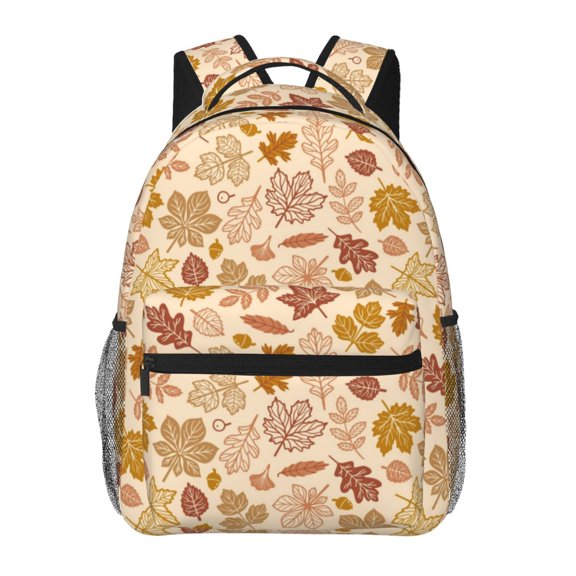 Defioc Fall Leaves Pattern Laptop Backpack,Travel Backpack Outdoor Activities Bag Daypack for Travel Hiking Shopping Daily