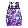 thumbnail image 1 of Defioc Flying Butterflies Pattern Travel Laptop Backpack,Lightweight Backpack Travel Hiking Daypack Backpack Work Bag for Men Women, 1 of 7