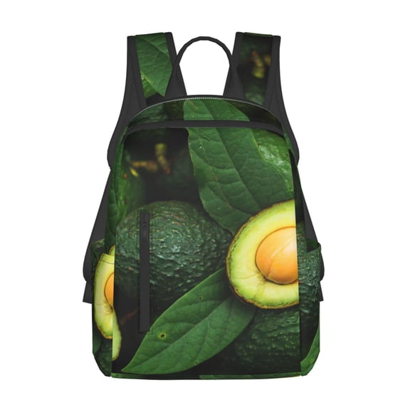 Defioc Fresh Avocados Pattern Travel Laptop Backpack,Lightweight Backpack Travel Hiking Daypack Backpack Work Bag for Men Women
