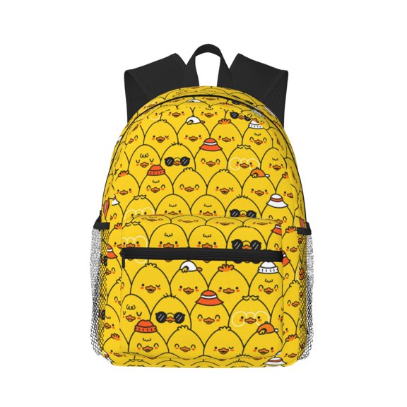 Defioc Funny Ducks Pattern Laptop Backpack for Men and Women,Casual Backpack Dayback Sports Bookbag for Travel Running Hiking