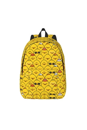 Funny Ducks for Canvas Backpack,Travel Rucksack Unisex Knapsack Laptop Backpack for Work & College -Small