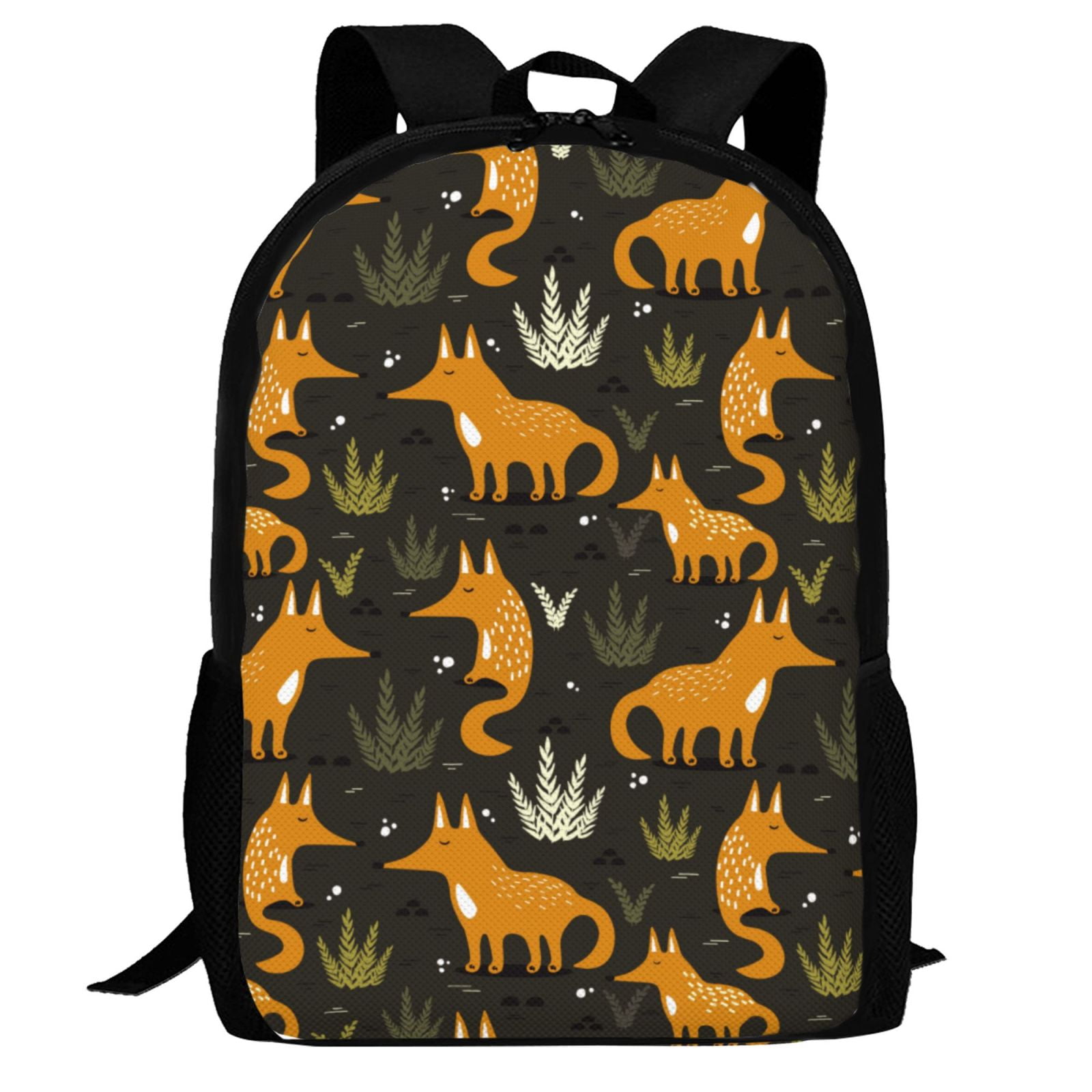 Defioc Funny Fox by the Field Pattern Carry on Backpack,16.5x12.5x5.5 ...