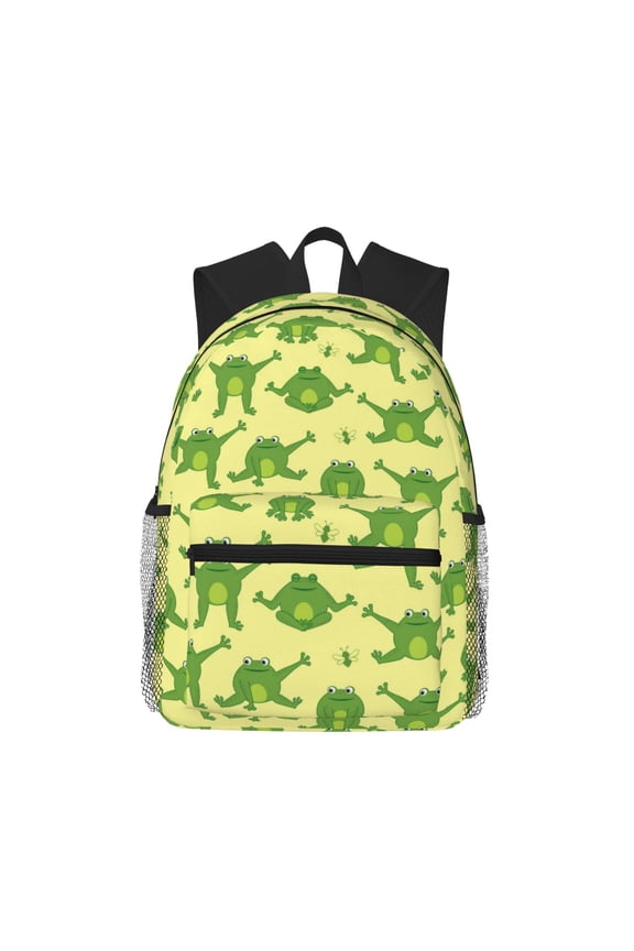 Funny Frogs Pattern Laptop Backpack for Men and Women,Casual Backpack Dayback Sports Bookbag for Travel Running Hiking