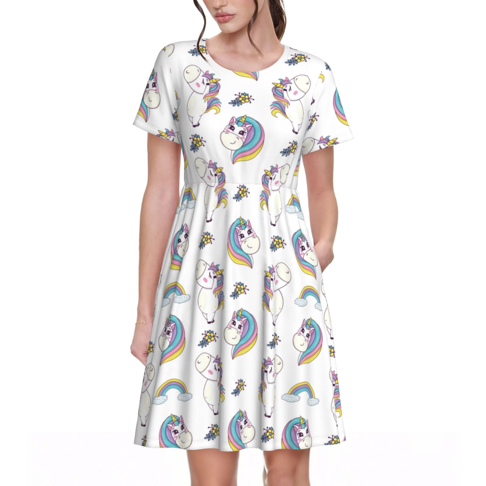 unicorn dress for women Multi Layered LabelSwish can be ironed Zunie Kids' Sequin Unicorn Tutu