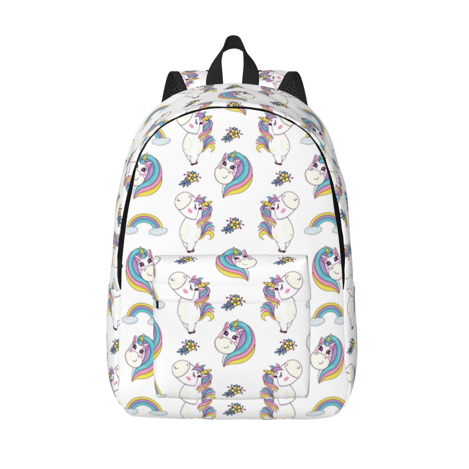 Mini Rucksack Comical Defioc Funny Kawaii Unicorns Dancing for Canvas Backpack,Travel ...
