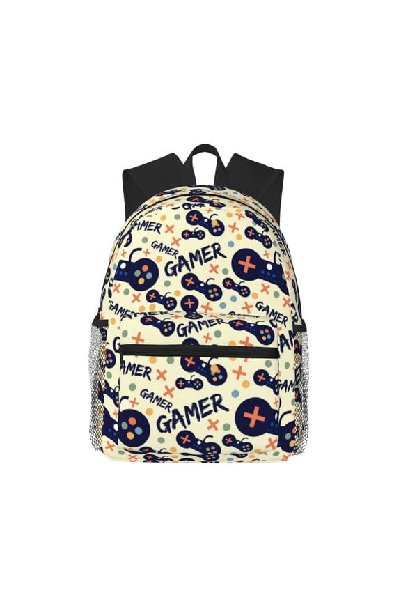 Game Controller Pattern Laptop Backpack for Men and Women,Casual Backpack Dayback Sports Bookbag for Travel Running Hiking