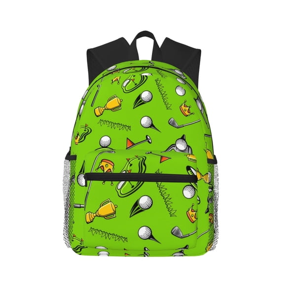 Defioc Golf Sport Club Pattern Laptop Backpack for Men and Women,Casual Backpack Dayback Sports Bookbag for Travel Running Hiking