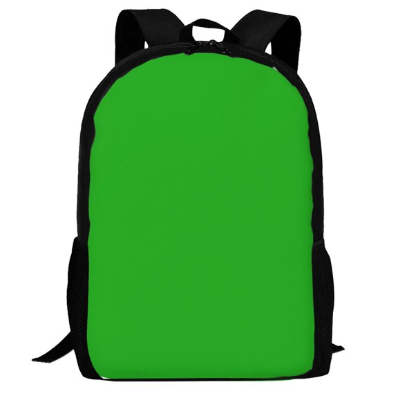Defioc Green Pattern Carry on Backpack,16.5x12.5x5.5 Personal Item Bag Carry On Backpack Water Resistant Lightweight Daypack