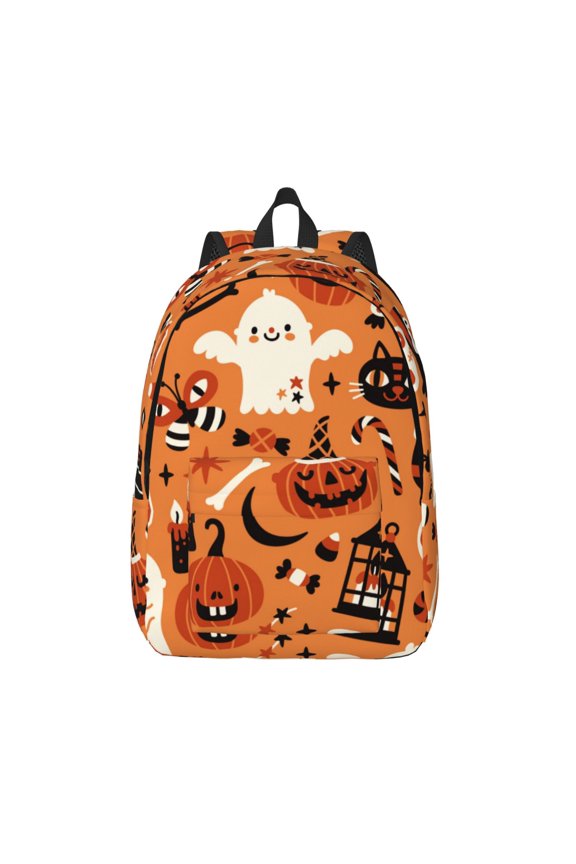 Halloween 2 for Canvas Backpack,Travel Rucksack Unisex Knapsack Laptop Backpack for Work & College -Small