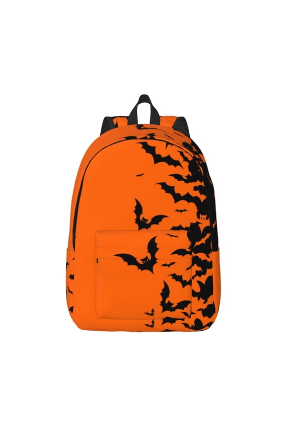 Halloween Bats for Canvas Backpack,Travel Rucksack Unisex Knapsack Laptop Backpack for Work & College -Small