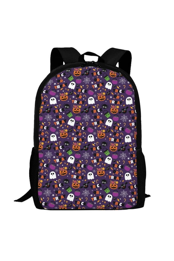Halloween Sweet Candy Pattern Carry on Backpack,16.5x12.5x5.5 Personal Item Bag Carry On Backpack Water Resistant Lightweight Daypack