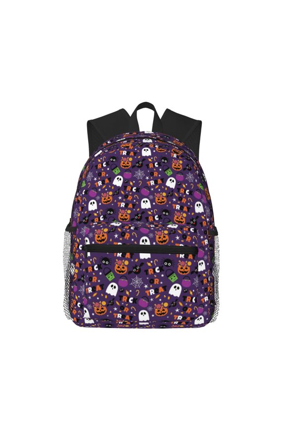 Halloween Sweet Candy Pattern Laptop Backpack for Men and Women,Casual Backpack Dayback Sports Bookbag for Travel Running Hiking