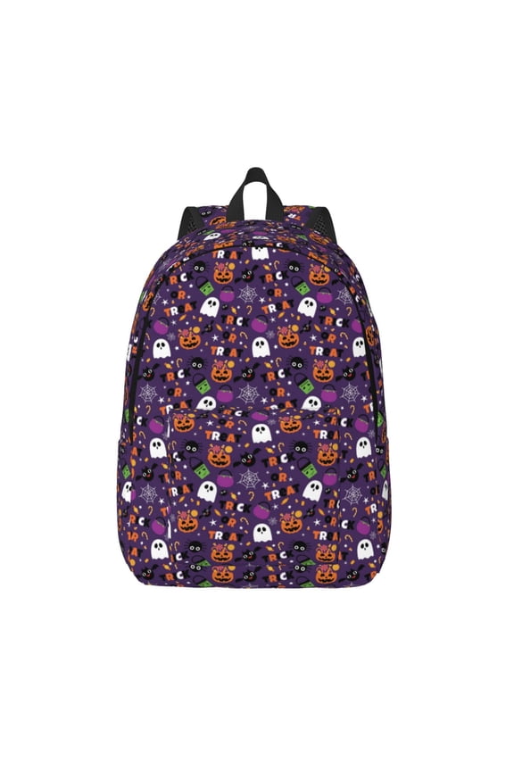 Halloween Sweet Candy for Canvas Backpack,Travel Rucksack Unisex Knapsack Laptop Backpack for Work & College -Small