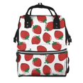 thumbnail image 1 of Defioc Hand Drawn Strawberry for Baby Diaper Bag Backpack - Baby Bag for Boys & Girls - Diaper Backpack - Large Travel Diaper Bags- Baby Registry Search & Shower Gifts, 1 of 5