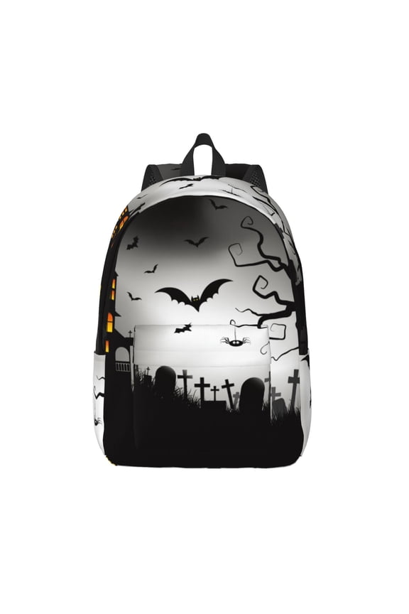 Happy Halloween 1 for Canvas Backpack,Travel Rucksack Unisex Knapsack Laptop Backpack for Work & College -Small