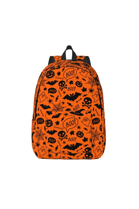 Happy Halloween for Canvas Backpack,Travel Rucksack Unisex Knapsack Laptop Backpack for Work & College -Small