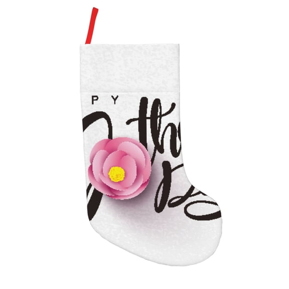 Defioc Happy Mother's Day (3) for Christmas Stockings 18" Personalized Holiday Stocking for Family, Farmhouse Decor, Xmas Tree Decoration, 1 Pack