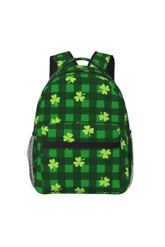 Happy St. Patrick's Day5 Pattern Laptop Backpack,Travel Backpack Outdoor Activities Bag Daypack for Travel Hiking Shopping Daily