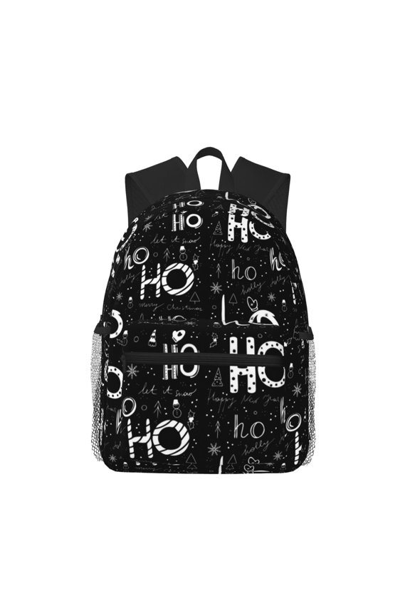 Ho-Ho-Ho 2 Pattern Laptop Backpack for Men and Women,Casual Backpack Dayback Sports Bookbag for Travel Running Hiking