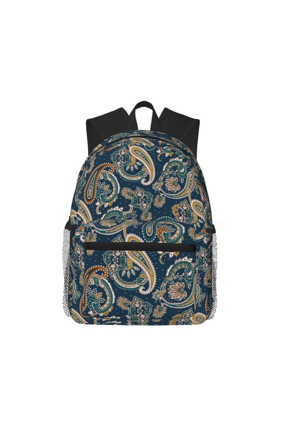 Indian Paisley 2 Pattern Laptop Backpack for Men and Women,Casual Backpack Dayback Sports Bookbag for Travel Running Hiking