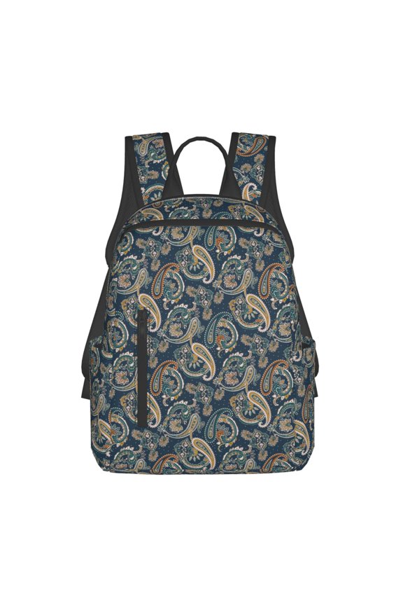 Indian Paisley 2 Pattern Travel Laptop Backpack,Lightweight Backpack Travel Hiking Daypack Backpack Work Bag for Men Women