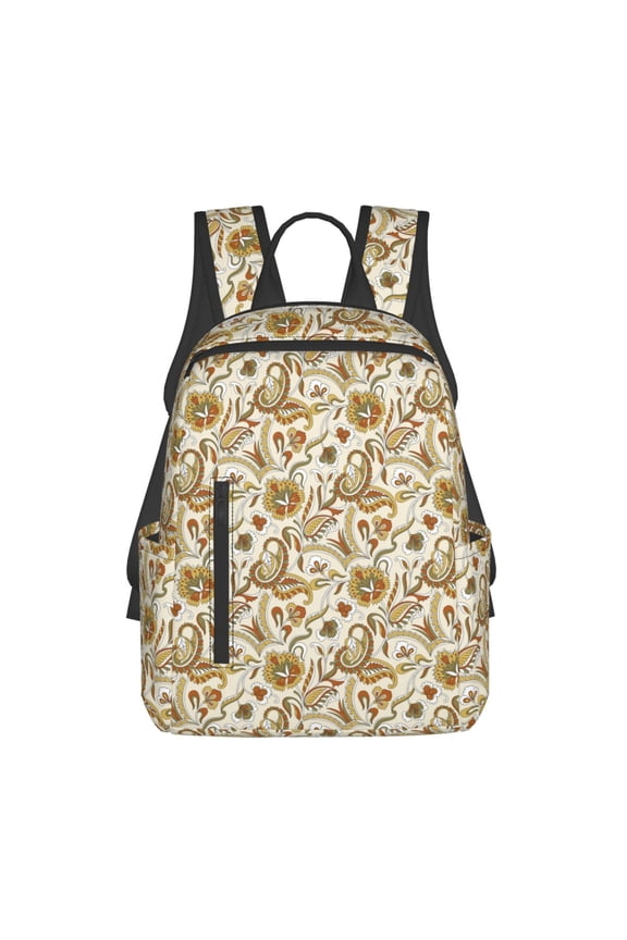Indian Paisley Pattern Travel Laptop Backpack,Lightweight Backpack Travel Hiking Daypack Backpack Work Bag for Men Women