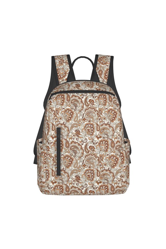 Indian Paisley1 Pattern Travel Laptop Backpack,Lightweight Backpack Travel Hiking Daypack Backpack Work Bag for Men Women