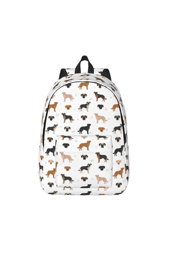Labrador Retriever Dog for Canvas Backpack,Travel Rucksack Unisex Knapsack Laptop Backpack for Work & College -Small