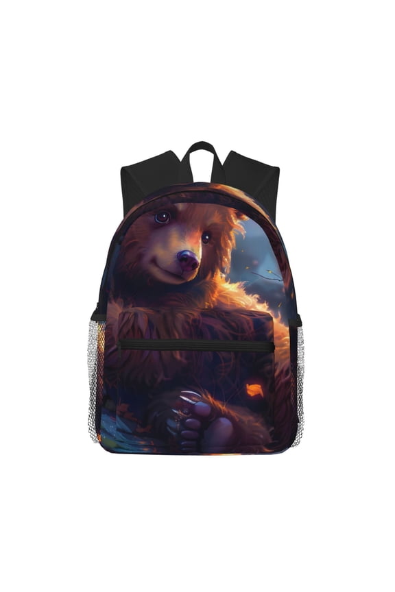 Lazy Stone Bear Pattern Laptop Backpack for Men and Women,Casual Backpack Dayback Sports Bookbag for Travel Running Hiking