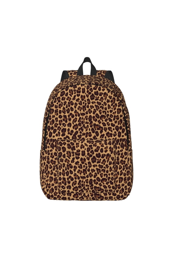 Leopard Printed for Canvas Backpack,Travel Rucksack Unisex Knapsack Laptop Backpack for Work & College -Medium