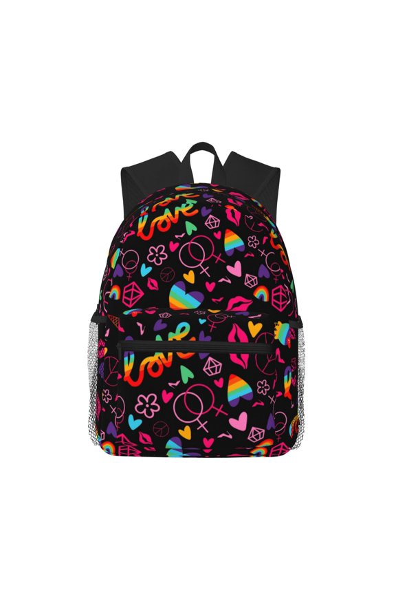 Lgbt Rainbow For Pride Pattern Laptop Backpack for Men and Women,Casual Backpack Dayback Sports Bookbag for Travel Running Hiking