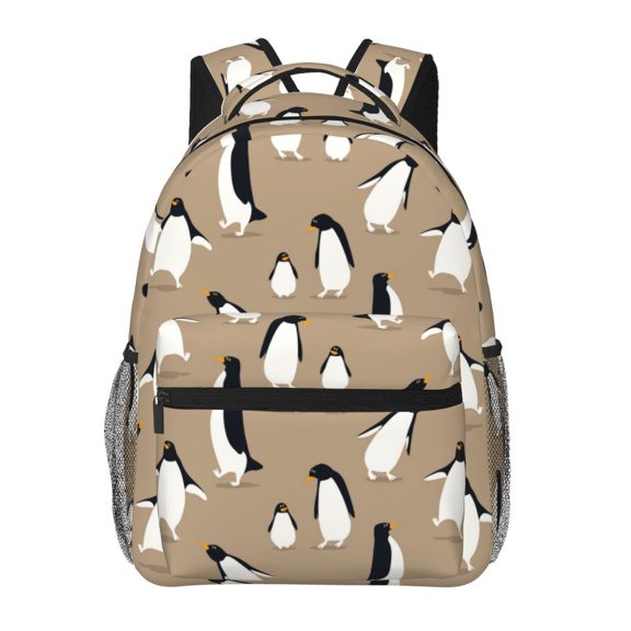 Defioc Lovely Penguin Pattern Laptop Backpack,Travel Backpack Outdoor Activities Bag Daypack for Travel Hiking Shopping Daily
