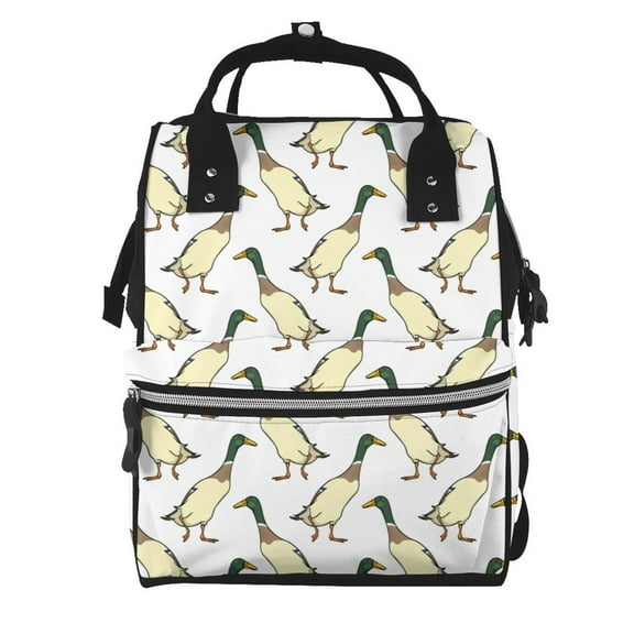 Defioc Mallard Ducks for Baby Diaper Bag Backpack - Baby Bag for Boys & Girls - Diaper Backpack - Large Travel Diaper Bags- Baby Registry Search & Shower Gifts