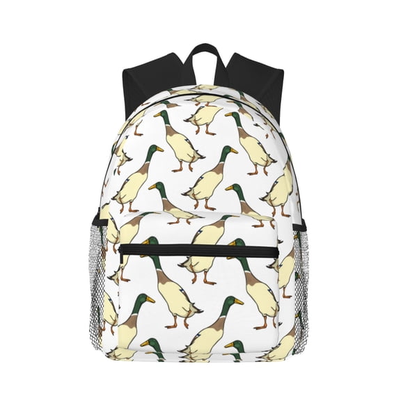 Defioc Mallard Ducks Pattern Laptop Backpack for Men and Women,Casual Backpack Dayback Sports Bookbag for Travel Running Hiking
