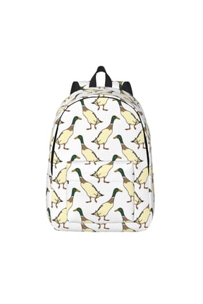 Mallard Ducks for Canvas Backpack,Travel Rucksack Unisex Knapsack Laptop Backpack for Work & College -Small