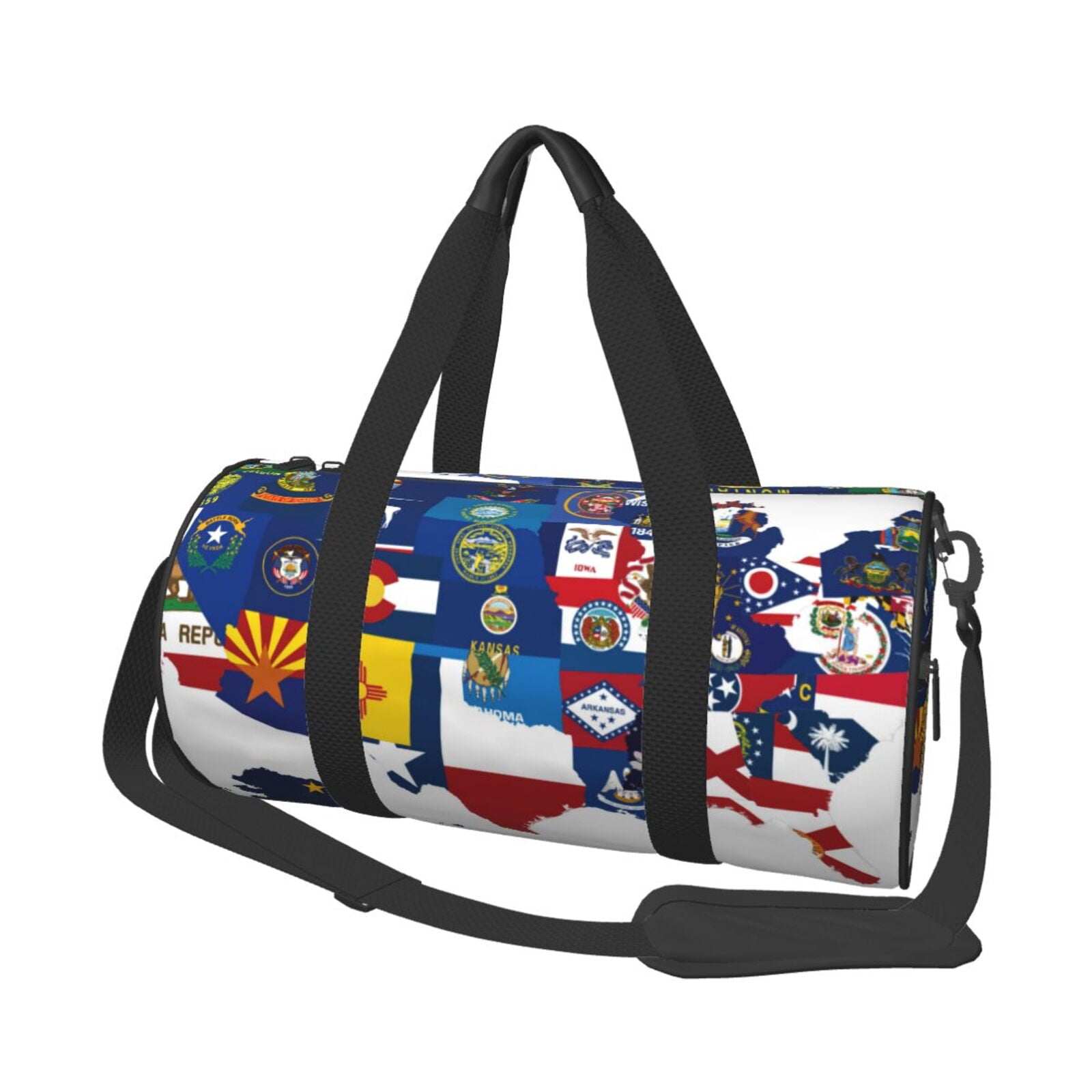 Defioc The Map Of United States for Travel Duffle Bag,Weekender Bag Carry On Tote Bags Hospital Bag Large Capacity Sport Gym Bag for Men Women Fit for Trave, Gym,Weekend
