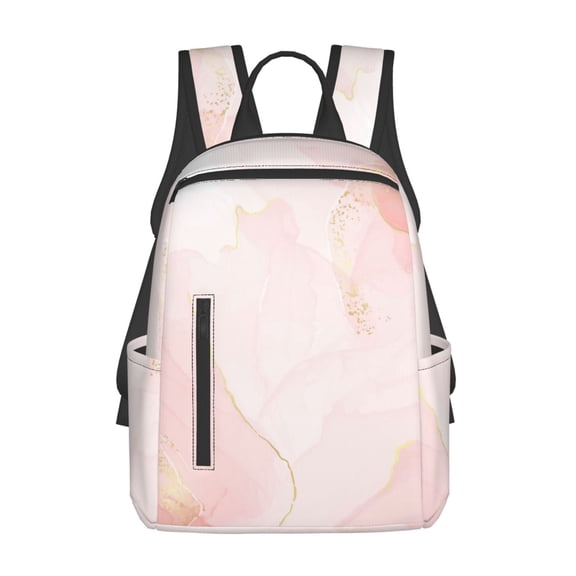 Defioc Marble Pattern Travel Laptop Backpack,Lightweight Backpack Travel Hiking Daypack Backpack Work Bag for Men Women