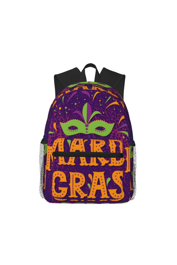 Mardi Gras2 Pattern Laptop Backpack for Men and Women,Casual Backpack Dayback Sports Bookbag for Travel Running Hiking
