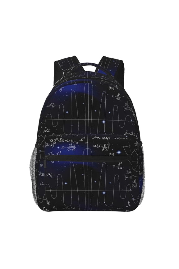 Mathematica Science Pattern Laptop Backpack,Travel Backpack Outdoor Activities Bag Daypack for Travel Hiking Shopping Daily
