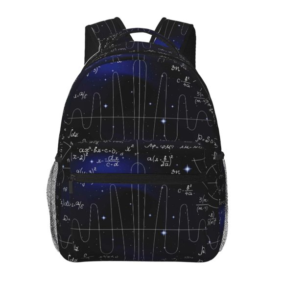 Defioc Mathematica Science Pattern Laptop Backpack,Travel Backpack Outdoor Activities Bag Daypack for Travel Hiking Shopping Daily