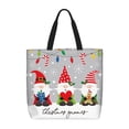 thumbnail image 1 of Defioc Merry Christmas Gnome1 Pattern Tote Bag for Women,Large Capacity Tote Bag with Zipper Casual Shoulder Handbags Shopping Bag, 1 of 8