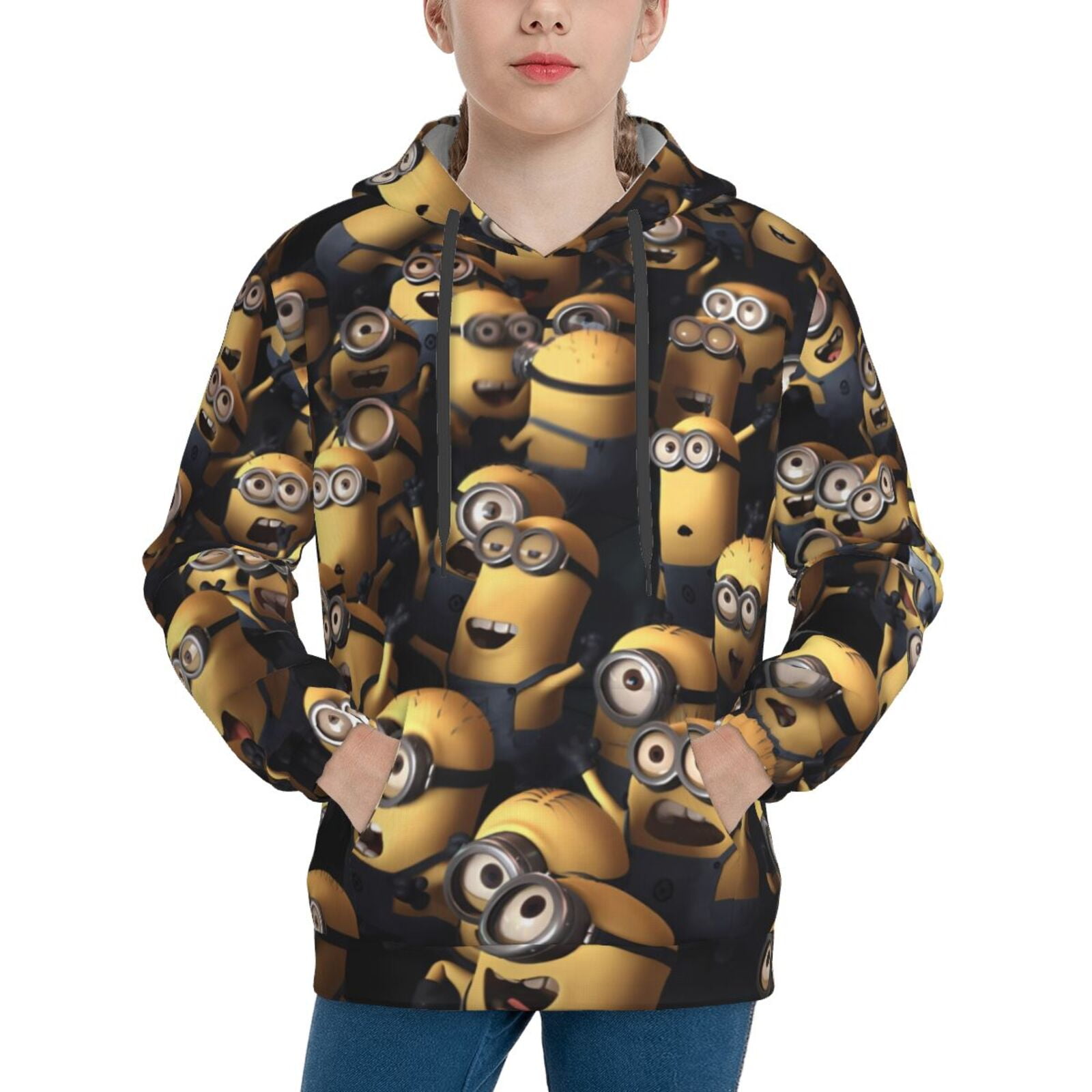 Minions Minions Kids' Hoodie 50/50 Cotton-Poly Pullover (Spring