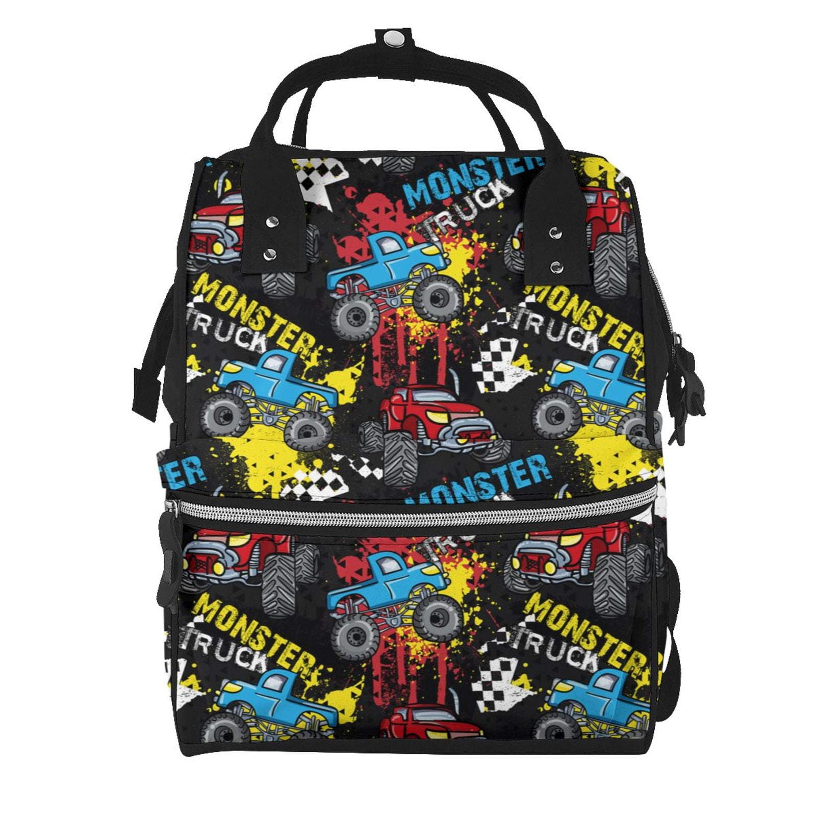 Defioc Monster Car for Baby Diaper Bag Backpack - Baby Bag for Boys & Girls - Diaper Backpack - Large Travel Diaper Bags- Baby Registry Search & Shower Gifts