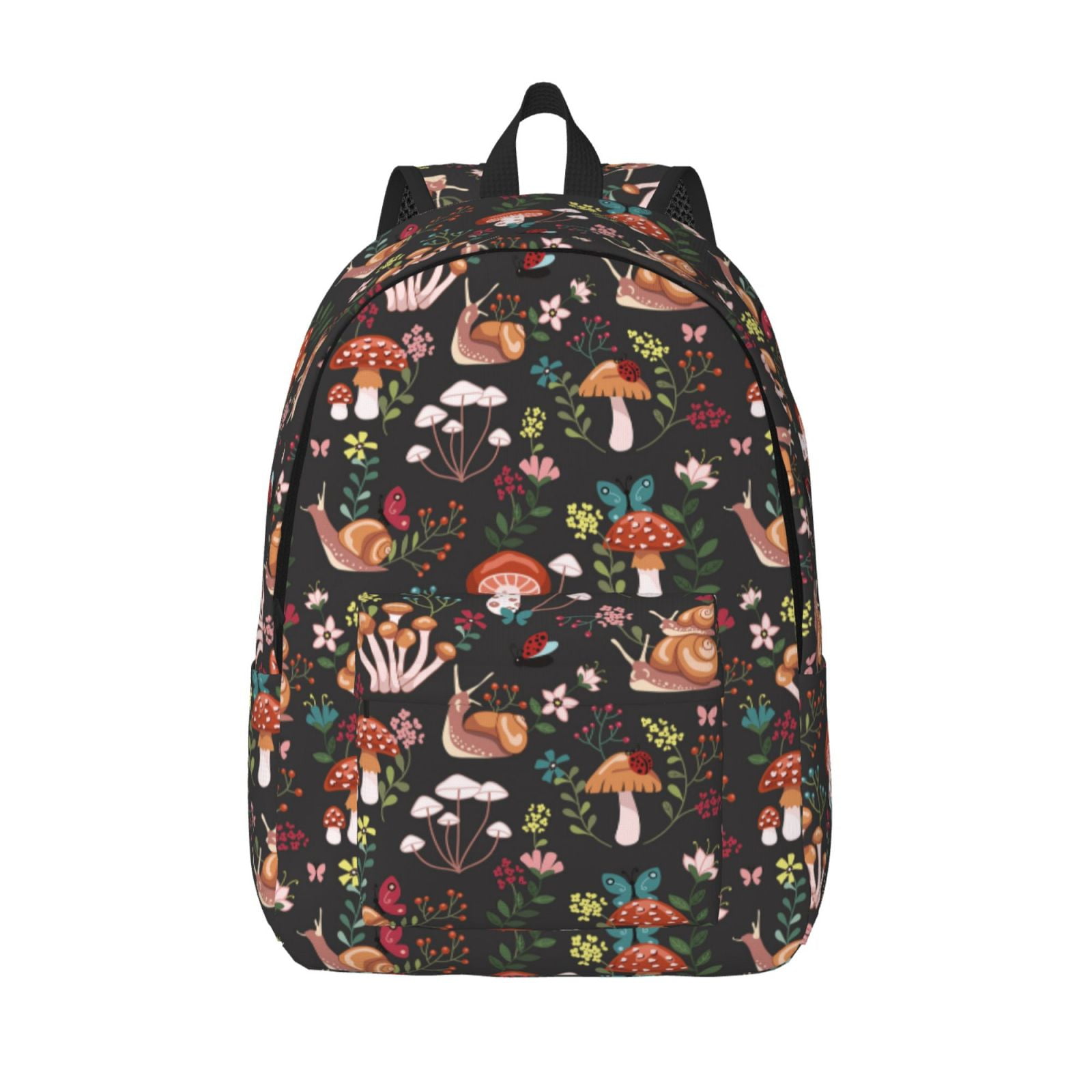 Defioc Mushroom Snail for Canvas Backpack,Travel Rucksack Unisex ...